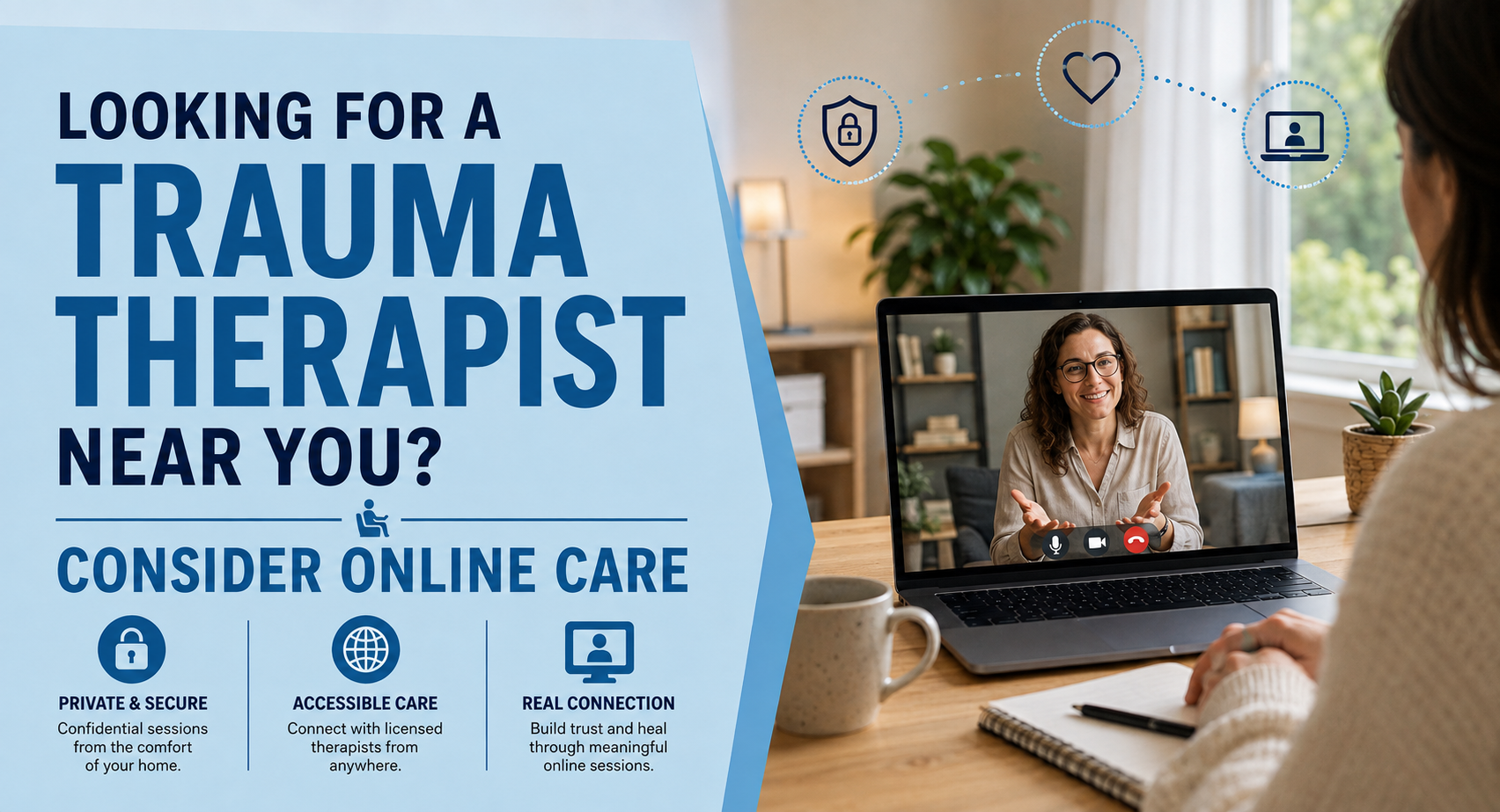 Looking for a Trauma Therapist Near You? Consider Online Care