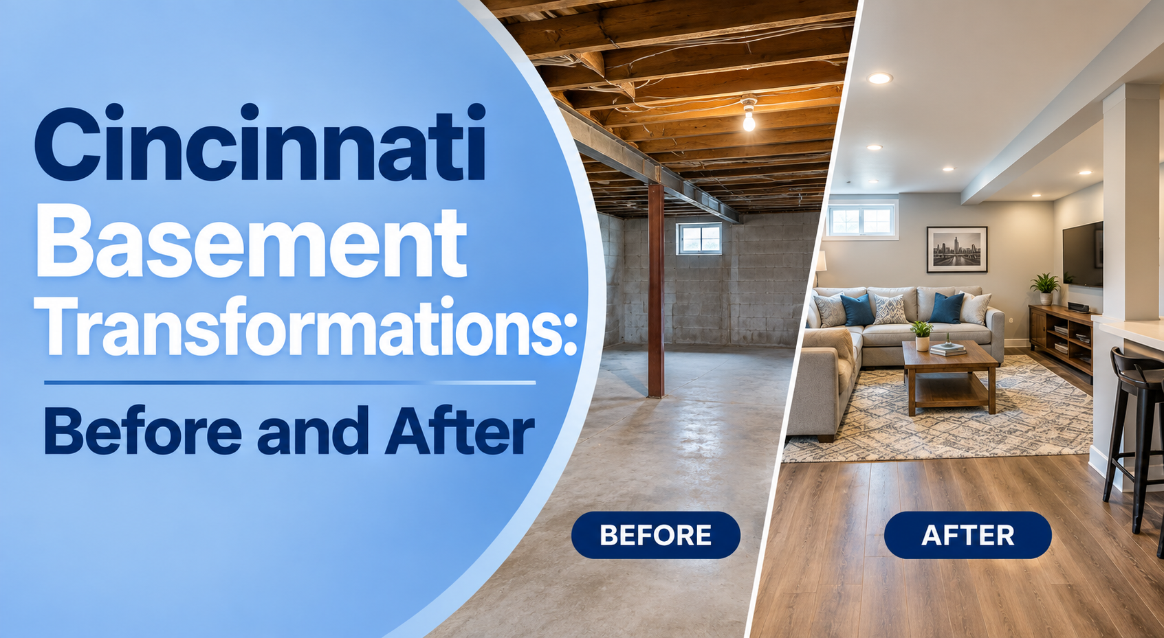 Cincinnati Basement Transformations: Before and After