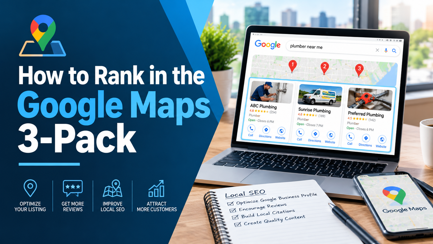 How to Rank in the Google Maps 3-Pack
